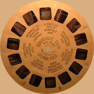hand-lettered white / light-brown View-Master reel